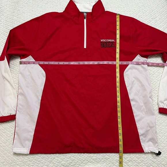 Knights Apparel Wisconsin Badgers Quarter Zip Pullover Windbreaker Men’s Large - Picture 6 of 7
